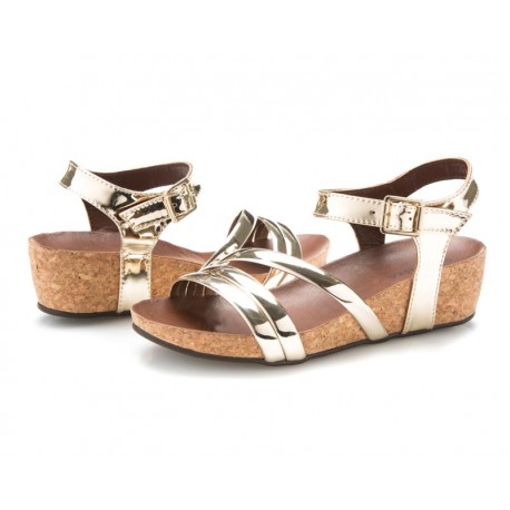 Sandalias marca Sahara color Dorado para Mujer-TodoenunLugar-sku: 811334