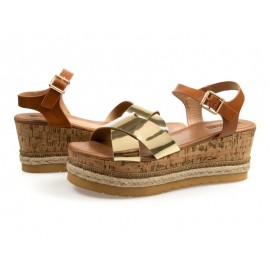 Sandalias 18 Forever Color Dorado para Mujer-TodoenunLugar-sku: 810902