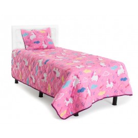 Edredón Supreme Quilt Unicornio Arco Individual-TodoenunLugar-sku: 415611