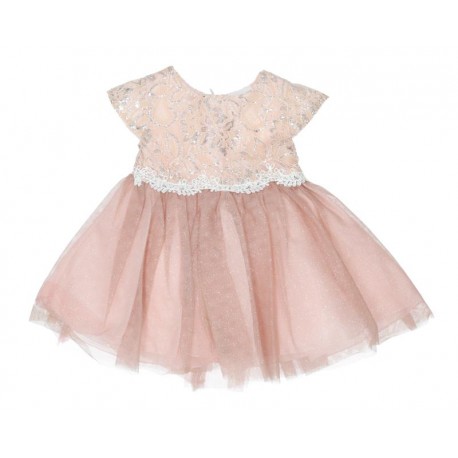 Vestido Rosa de Tul para Bebé Baby Colors-TodoenunLugar-sku: 504357