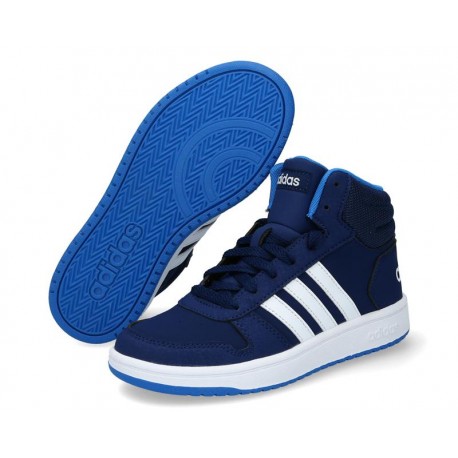 Tenis Adidas Hoops MID 2.0 K color Azul Juveniles-TodoenunLugar-sku: 812828