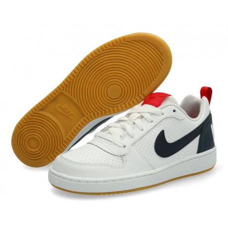 Tenis Nike Court Borough Low Juvenil color Blanco-TodoenunLugar-sku: 805672