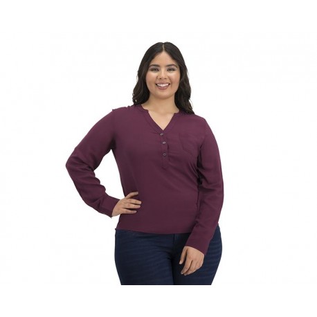 Blusa Tinta Manga Larga marca Sahara Woman para Mujer-TodoenunLugar-sku: 317278