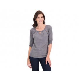 Blusa de Lunares Manga 3/4 marca Sahara Woman para Mujer-TodoenunLugar-sku: 316201