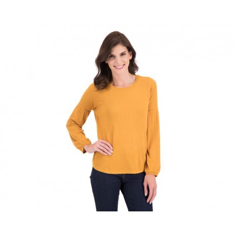 Blusa color Mostaza Manga Larga marca Sahara Woman para Mujer-TodoenunLugar-sku: 331025