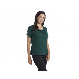 Blusa Verde Manga Corta marca Lady Sun para Mujer-TodoenunLugar-sku: 332690