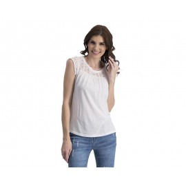 Blusa Blanca Sin Manga marca Lady Sun para Mujer-TodoenunLugar-sku: 316980