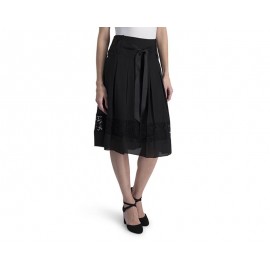 Falda Midi Negra marca Sahara Woman para Mujer-TodoenunLugar-sku: 322211