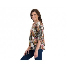 Blusa Estampada Maga 3/4 marca Sahara Woman para Mujer-TodoenunLugar-sku: 304746