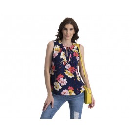 Blusa Azul sin Mangas marca Lady Sun para Mujer-TodoenunLugar-sku: 304550