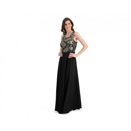 Vestido de Fiesta Negro marca Sahara Woman para Mujer-TodoenunLugar-sku: 332691