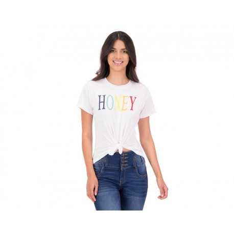 Playera Blanca Manga Corta marca Up & Down para Mujer-TodoenunLugar-sku: 335678