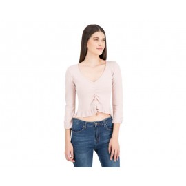 Blusa color Rosa Manga 3/4 marca 18 Forever para Mujer-TodoenunLugar-sku: 332282