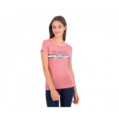 Playera Rosa Manga Corta marca Thinner para Mujer-TodoenunLugar-sku: 329923