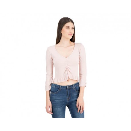 Blusa color Rosa Manga 3/4 marca 18 Forever para Mujer-TodoenunLugar-sku: 332282