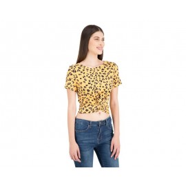 Playera color Amarillo Manga Corta marca Thinner para Mujer-TodoenunLugar-sku: 332256