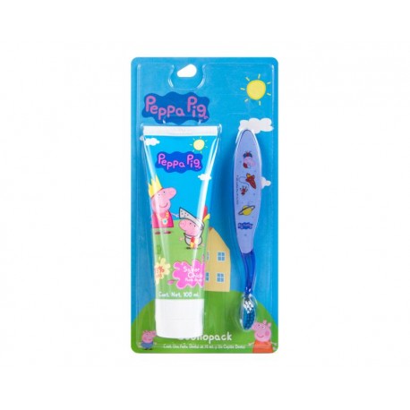 Cepillo y Pasta Dental Peppa Pig-TodoenunLugar-sku: 765105