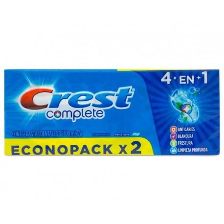 Pasta Dental Crest Complete 4 en 1 Econopack x 2-TodoenunLugar-sku: 708583