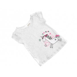 Playera Cuello Redondo Gris marca Baby Colors para Bebé Niña-TodoenunLugar-sku: 504751