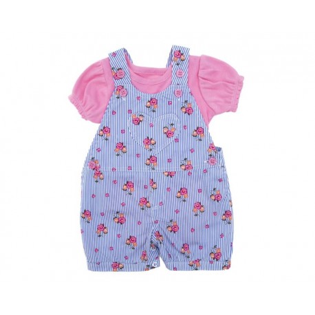 Conjunto con Overol a Rayas para Niña Baby Colors-TodoenunLugar-sku: 504349