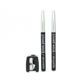 Set de Lápices Eyeliner / Brow Pencil L.A. Colors Negro-TodoenunLugar-sku: 708195