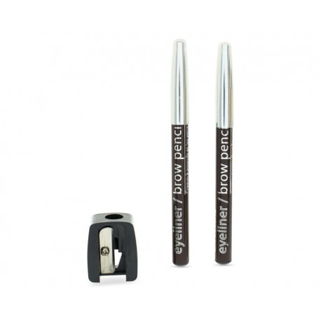 Set de Lápices Eyeliner / Brow Pencil L.A. Colors Café-TodoenunLugar-sku: 708190