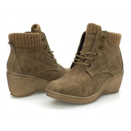 Botines marca 18 Forever color Taupe para Mujer-TodoenunLugar-sku: 810305