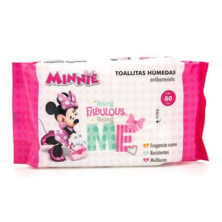 Toallitas Antibacteriales marca Disney Minnie Mouse para Bebé Niña-TodoenunLugar-sku: 504076