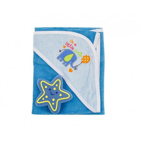 Toalla de Baño Azul marca Baby Colors para Bebé Niño-TodoenunLugar-sku: 554177