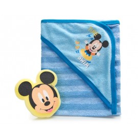 Set de Toalla y Esponja marca Disney Mickey Mouse para Bebé Niño-TodoenunLugar-sku: 501468