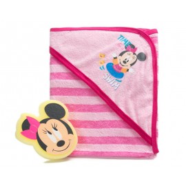 Set de Toalla y Esponja marca Disney Minnie Mouse para Bebé Niña-TodoenunLugar-sku: 501451