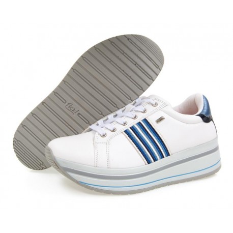 Tenis Blancos Marca Flexi para Mujer-TodoenunLugar-sku: 814291