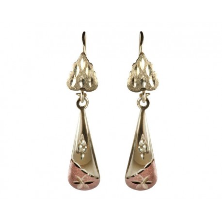 Aretes de Oro Frassinoro de 10 Quilates-TodoenunLugar-sku: 840149