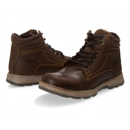 Botas de Trabajo marca Jeep de Piel color Café para Hombre-TodoenunLugar-sku: 812358