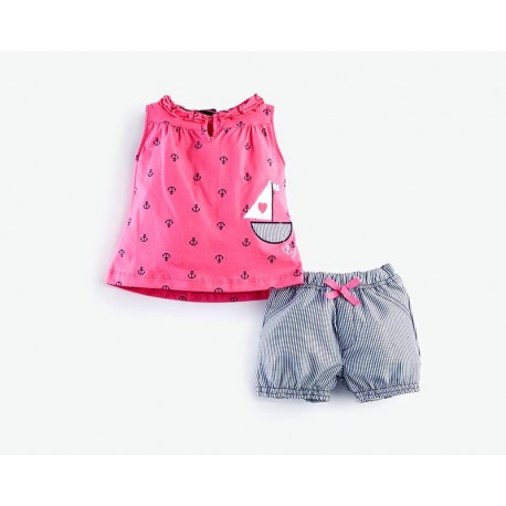 Conjunto con Short Grafito Baby Rosa-TodoenunLugar-sku: 578405