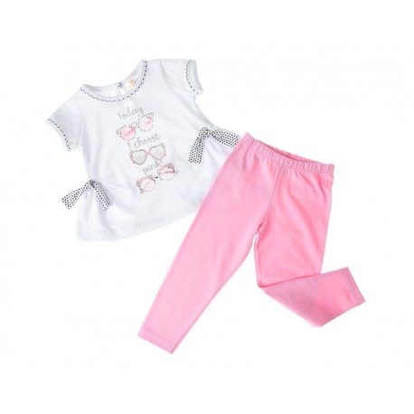 Conjunto con Mallas Rosas para Niña Baby Colors-TodoenunLugar-sku: 500546