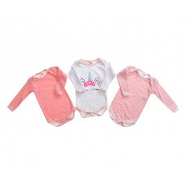 Set de Mamelucos marca Baby Colors para Bebé Niña-TodoenunLugar-sku: 500171