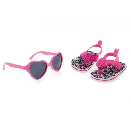 Set de Sandalias y Lentes Rio Beach Rosas-TodoenunLugar-sku: 504309