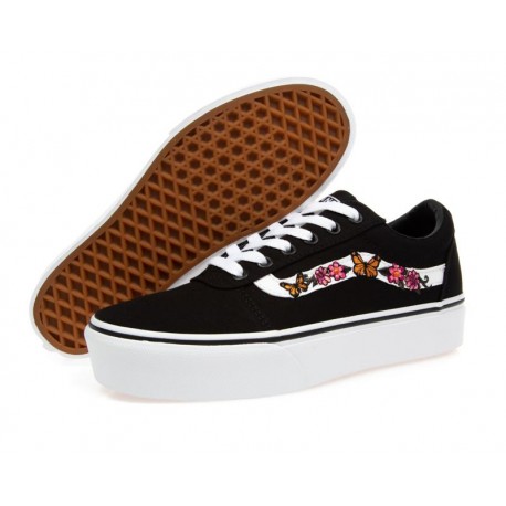 Tenis Vans Ward Platform color Negro para Mujer-TodoenunLugar-sku: 811115