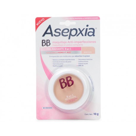 Maquillaje en Polvo Asepxia Beige Mate-TodoenunLugar-sku: 730033