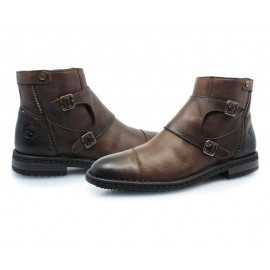 Botas Casuales marca Lobo Solo de Piel color Café para Hombre-TodoenunLugar-sku: 814142