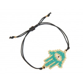 Pulsera Nectar Mano de Fátima Turquesa-TodoenunLugar-sku: 834688