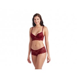 Coordinado color Tinto marca Eva tu Estilo Íntimo para Mujer-TodoenunLugar-sku: 320249